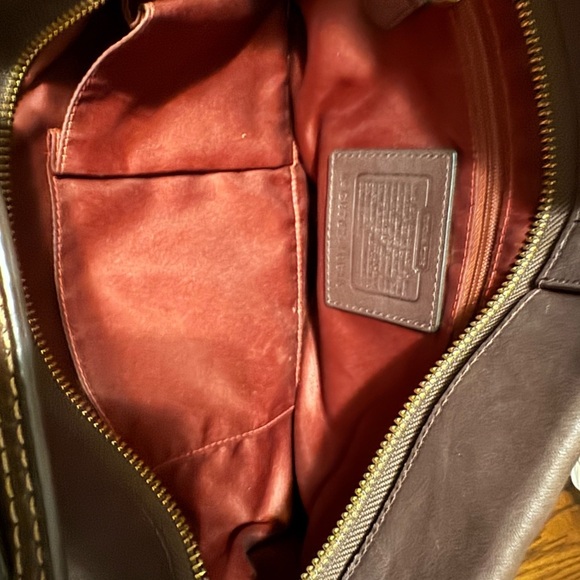 Coach Brown Napa Leather Carly Bag - Picture 10 of 11